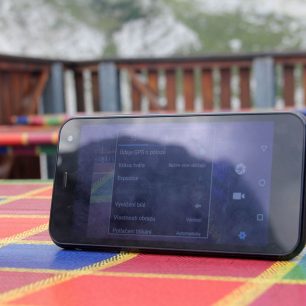 Část možností nastavení fotoparátu Evolveo G4