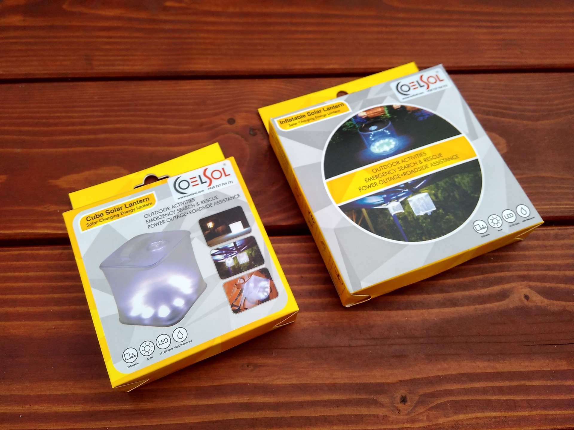 Balení Solární lampy CoelSol LUNA.