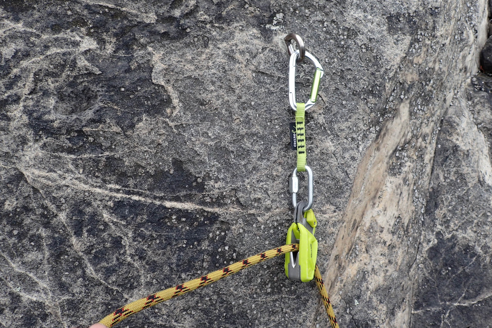 Založené lano do Edelrid OHM.