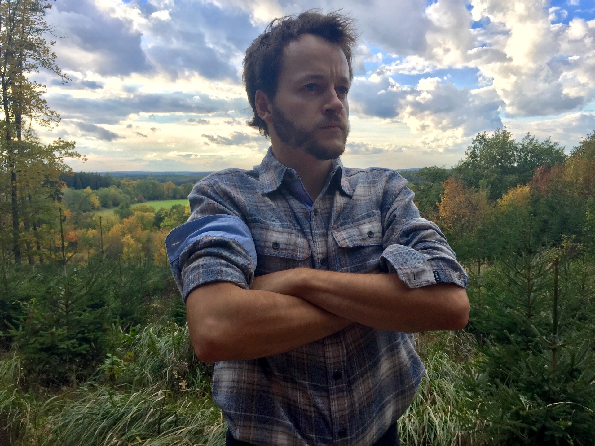 Vyhrnuté rukávy u košile Marmot Jasper.