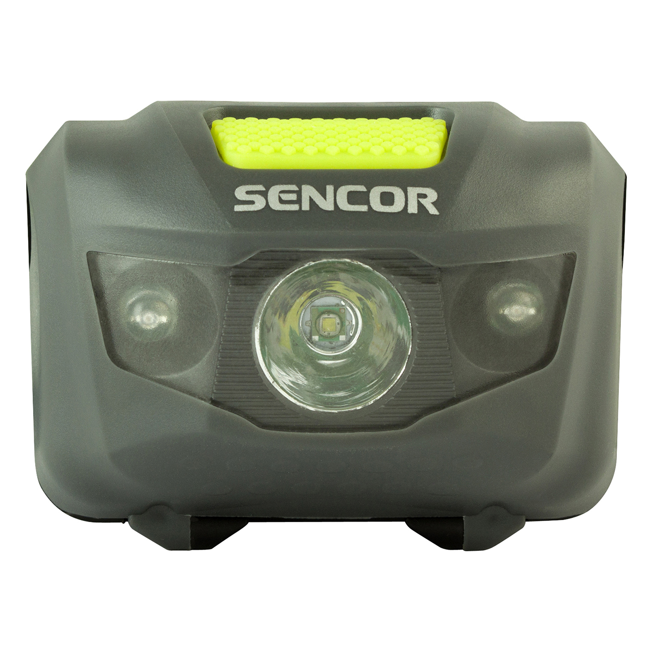 Čelovka Sencor SLL 55 Grey - detail těla svítilny.