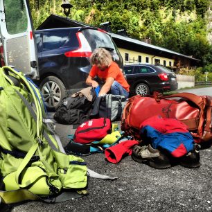 Testování tašky OSPREY Transporter na lezeckých výpravách.