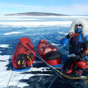 Václav Sůra společně s Petrem Horkým přešli v roce 2016 150 km po zamrzlém jezeře Khuvsghul na severu Mongolska.