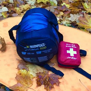 Sbalený spacák Warmpeace Solitaire 500.