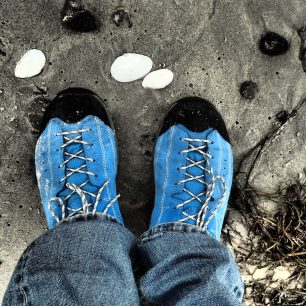 Výcházky s botami Asolo Nucleon GV na pobřeží a v mořském písku.