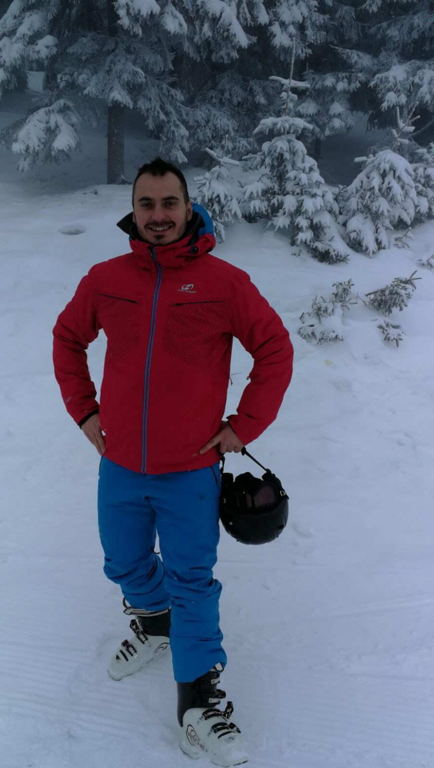 Lyžařská bunda HANNAH Fiery Red Goetz a kalhoty Park.