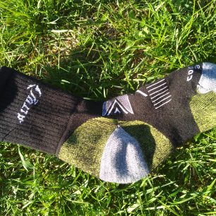 Detail zesílené paty a špičky na ponožce Altur Trekking PR-G35