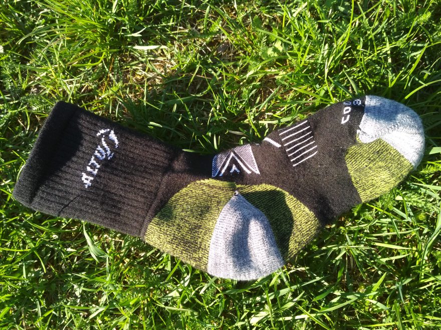 Detail zesílené paty a špičky na ponožce Altur Trekking PR-G35