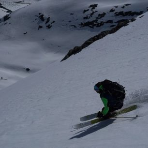 Sjezd ze Slogenu s využitím holí Leki