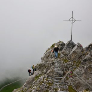2. lanový most, Ferata Brunnistöckli, Engelberg, Švýcarsko.