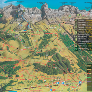 Plánek Brunni, Engelberg, Švýcarsko.