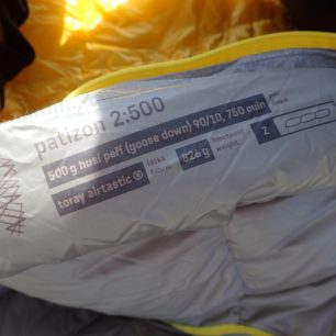 Rodný list spacáku Patizon 2:500.