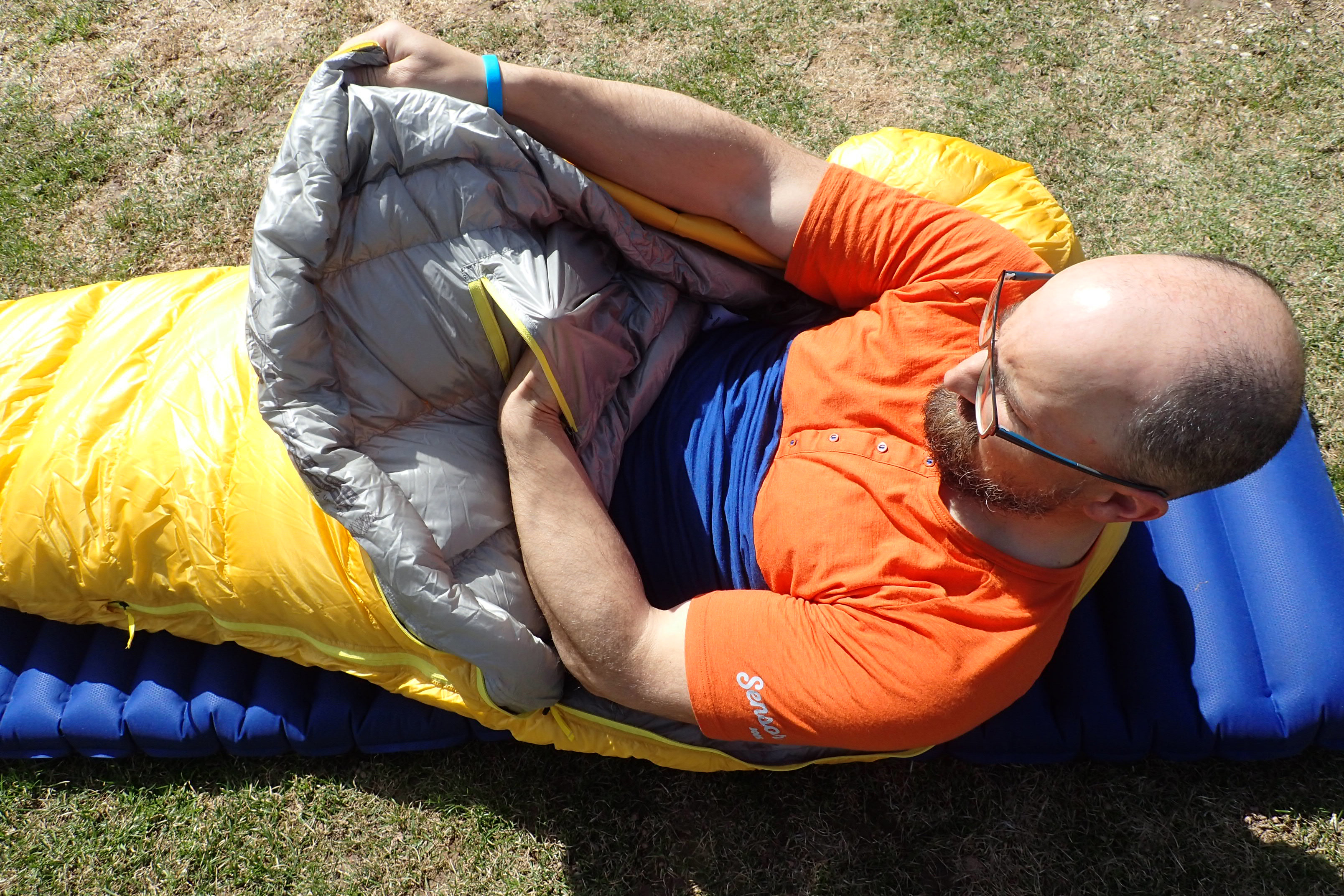 Velká vnitřní kapsa spacáku Patizon 2:500.