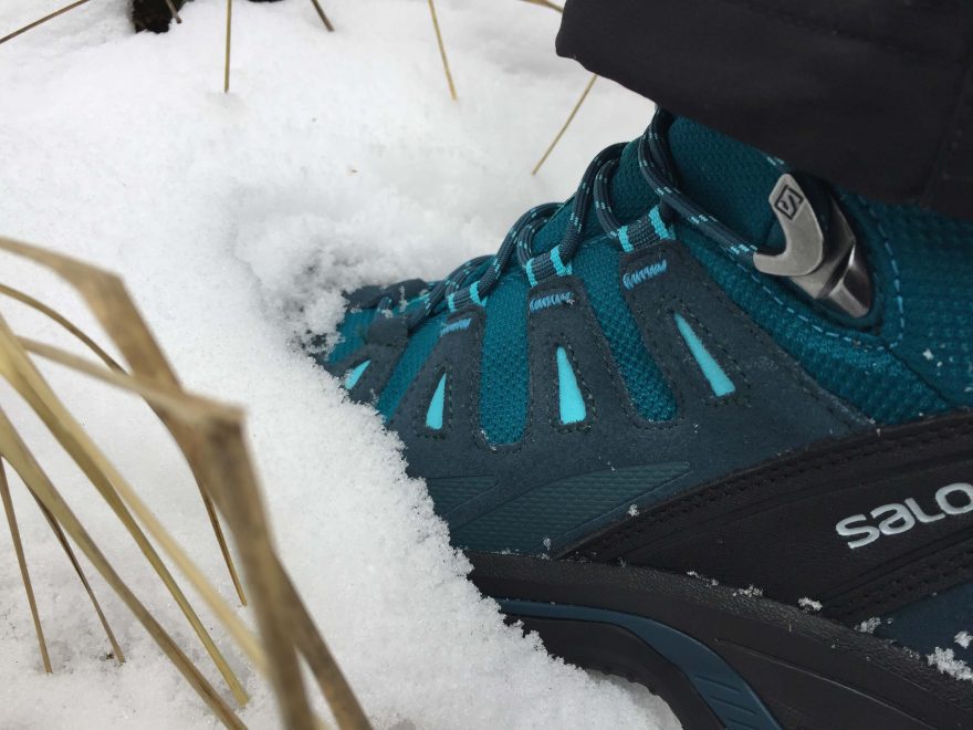 Bota Salomon Quest Prime s membránou GTX nepromokne ani ve sněhu.