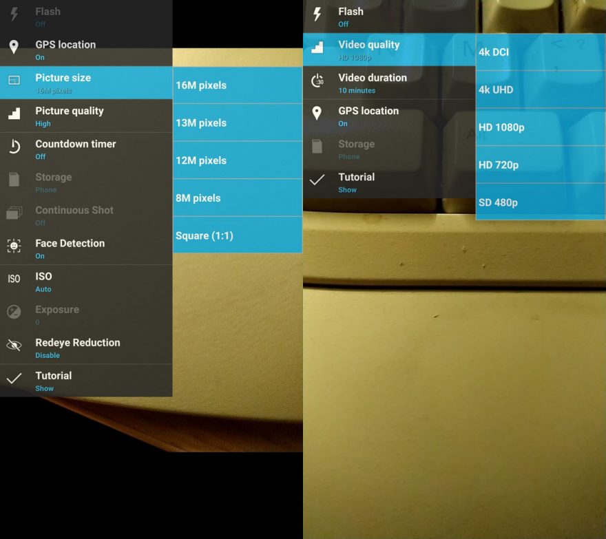 Nastavení fotoaparátu a záznamu videa u telefonu CAT S61