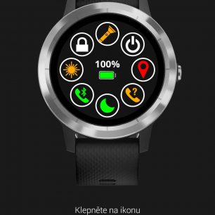 Menu ovládacích prvků lze měnit nebo obměňovat v aplikaci GARMIN Connect.