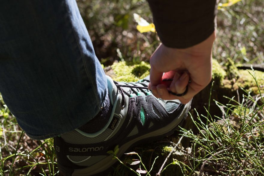 O nepromokavost obuvi Salomon ELLIPSE 2 GTX® se stará membrána GORE-TEX.