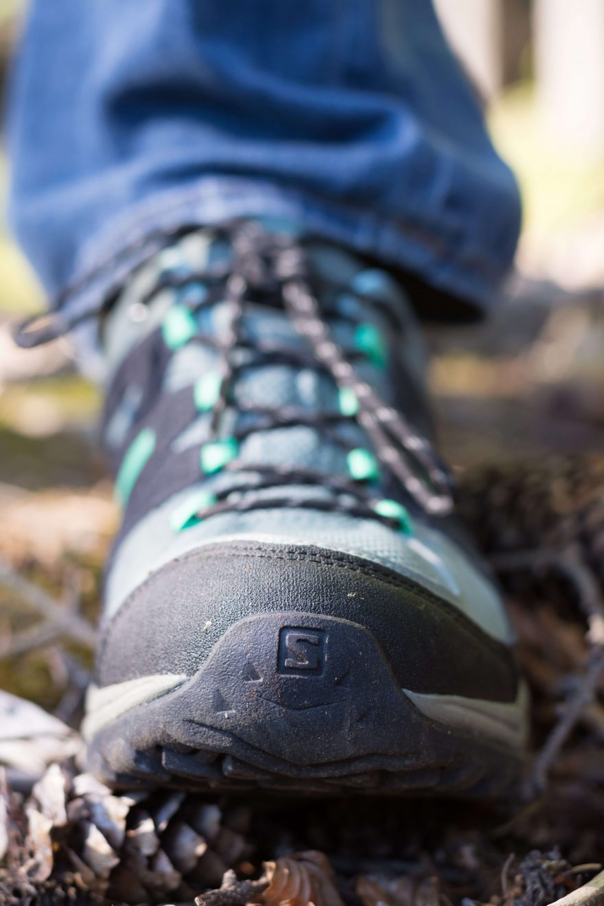 Špička boty Salomon ELLIPSE 2 GTX® v detailu.
