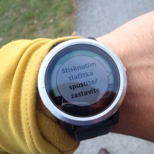 Spuštění aktivity u hodinek Garmin vívoactive 3.