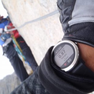 Testování na via ferratě Eggishorn ve Švýcarsku.