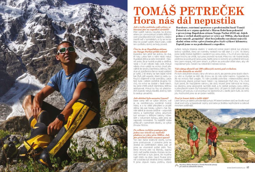 Tomáš Petreček o expedici na Naga Parbat.