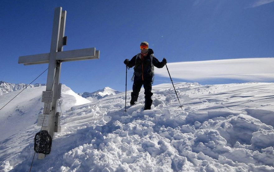 Na rakouském vrcholu ve skialpovém kompletu Picture, foto: Lukáš Vavrda