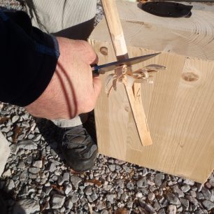 Výroba ježka s nožem Enzo Necker 70.