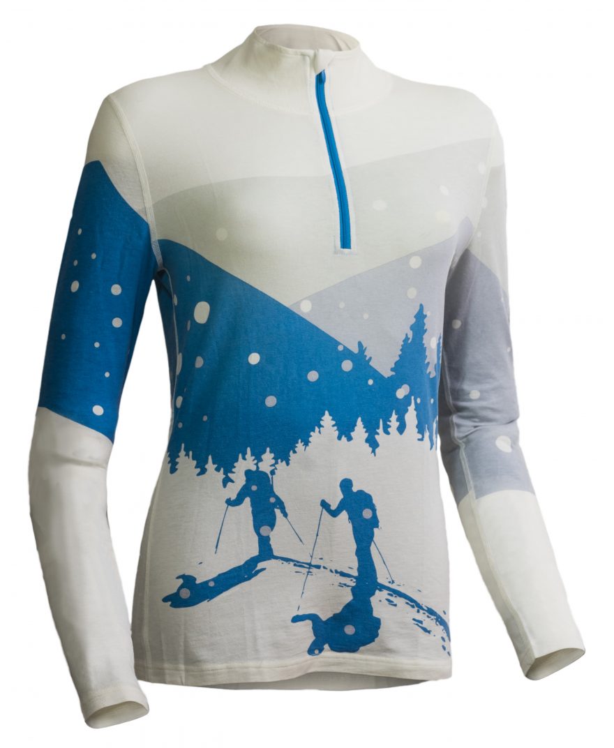 Pullover Debbie lady ski tour blue.