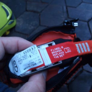 Vniřní etikety tlumiče Climbing Technology Top Shell Slider.