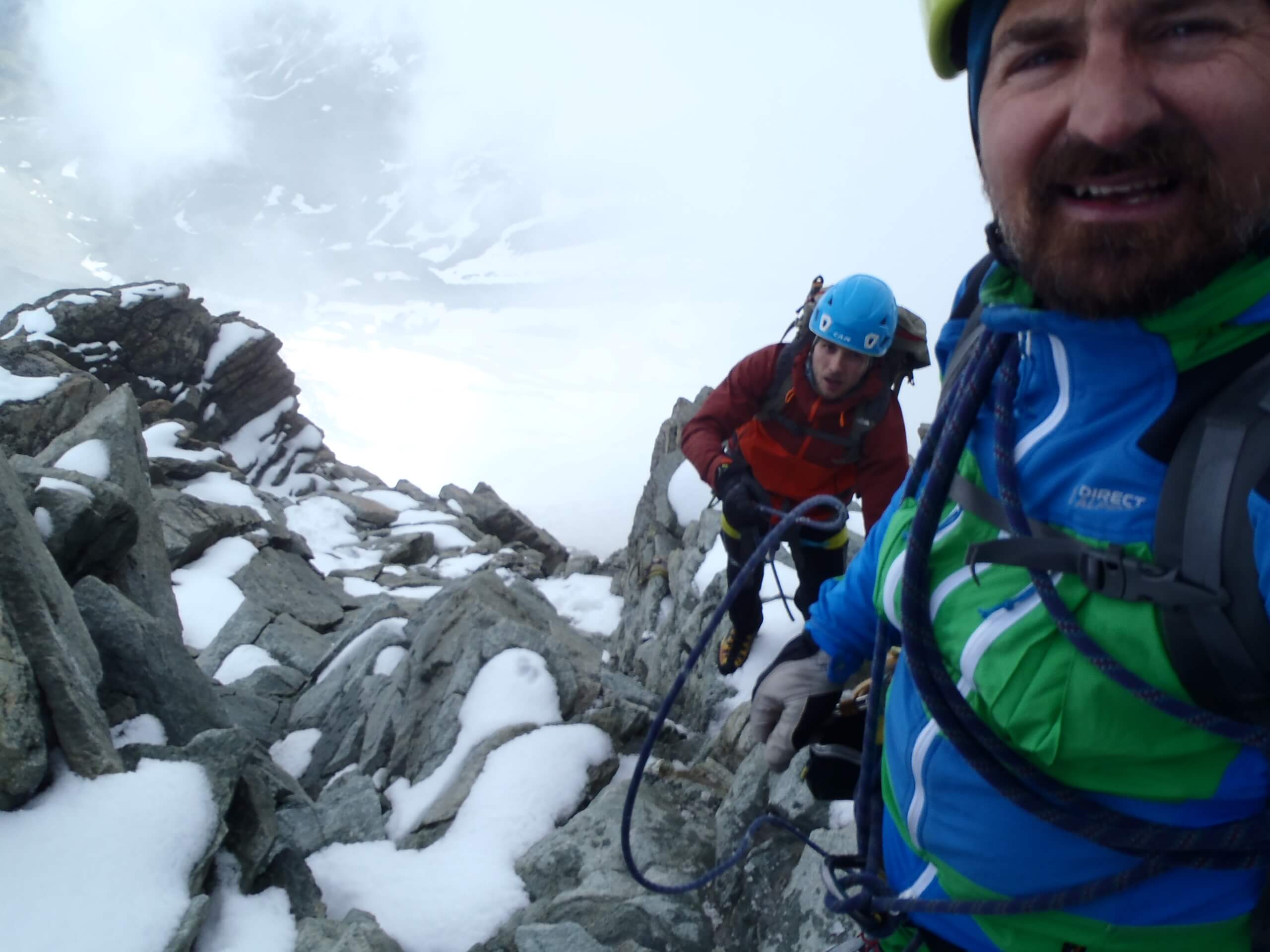 Testování bundy Direct Alpine Mistral na Matterhornu.