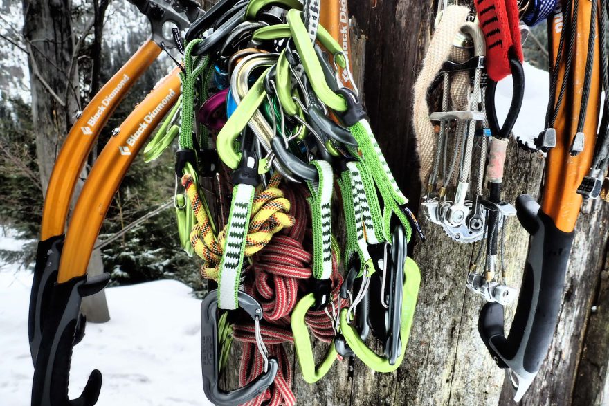 Hodně o produktech zjistíte při lezení a speciálně přitom ledovém.