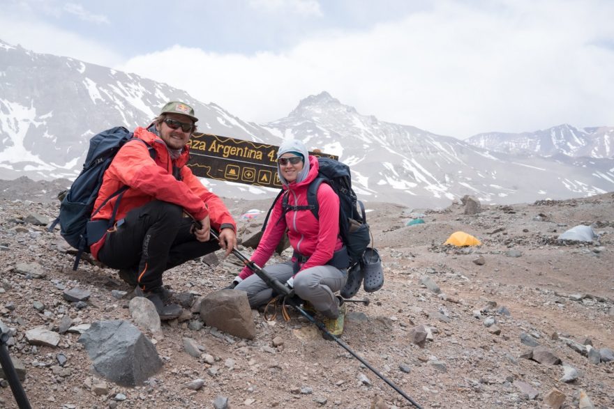 V horách Argentiny.