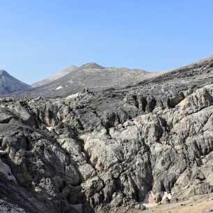 Vápencové pohoří Lefka Ori na západě Kréty.