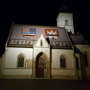 Noční Gorni grad v Zagrebu telefonem Evolveo G6
