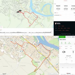 Evolveo Strongphone G6 v GPS záznamu na Sports Tracker a interpretace na mapy.cz