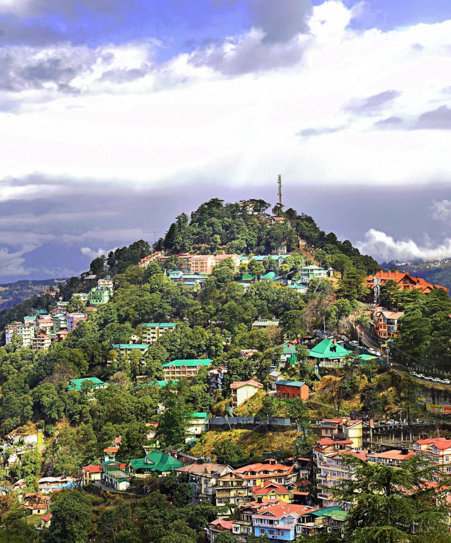Hlavní město Shimla, Himachal Pradesh, Indie.