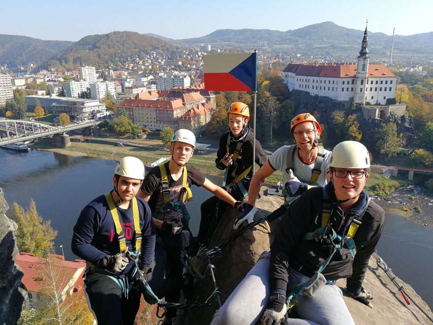Feraty na Pastýřské stěně v Děčíně.