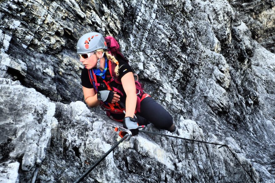 Na východ orientovaná ferata Tabaretta klstg., též známá jako Ortler ferata, s převýšením 500 metrů není vycházkou na odpoledne.