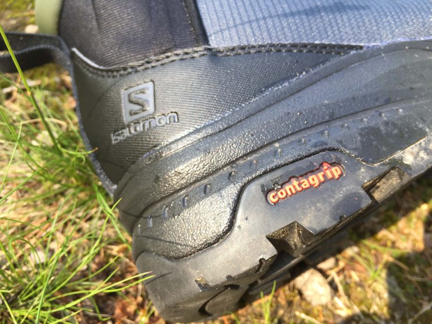 Contagrip na botách Salomon Outback 500 GTX pro váš precizní došlap.