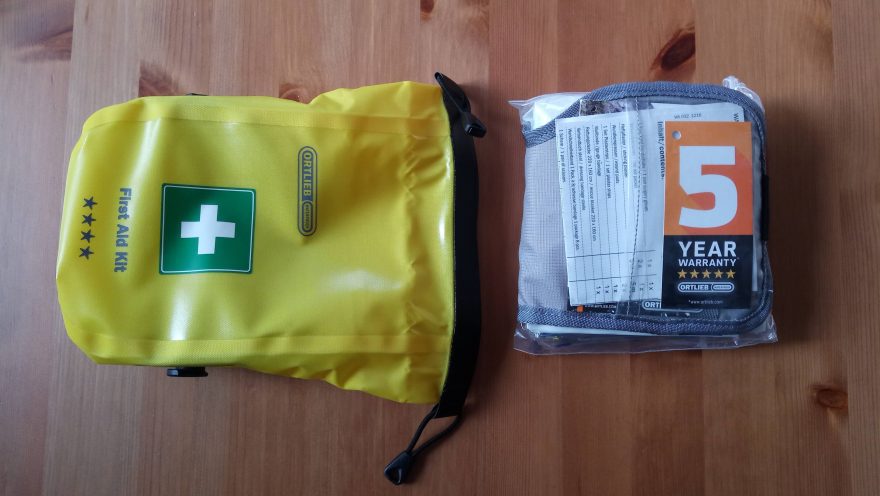 Vhodným doplňkem k batohu Ortlieb Atrack je i vodotěsná lékárnička.