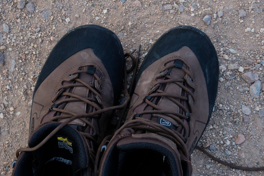 KEEN Karraig. Široká gumová špička zajišťuje dostatečnou ochranu boty.