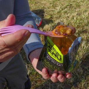 Podává se kuřecí po zahradnicku s fazolemi