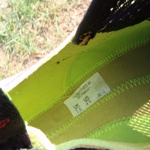 Velikostní označení na lezečkách Red Chili Voltage.