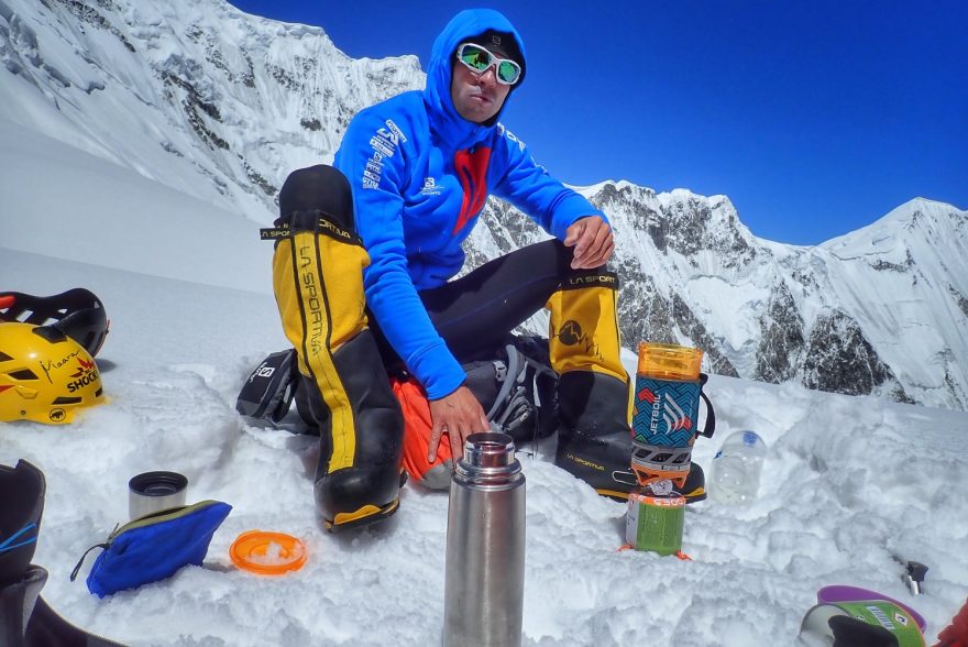 Tomáš Petreček během loňského pokusu o prvovýstup Rupálskou stěnou Nanga Parbat.