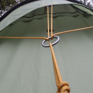 Zavětrování a vypínání tropika tunelového stanu NORDISK OPPLAND 3 PU.