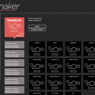 Prostředí programu Knog ModeMaker.