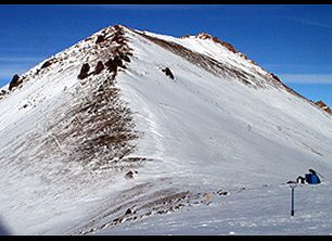 Podvečerní skialpový výlet nad Čimbulak v Kazachstánu