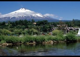 Aktivní chilská sopka Villarrica