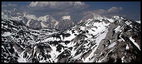 Dubnový skialp na slovinském Krvavci