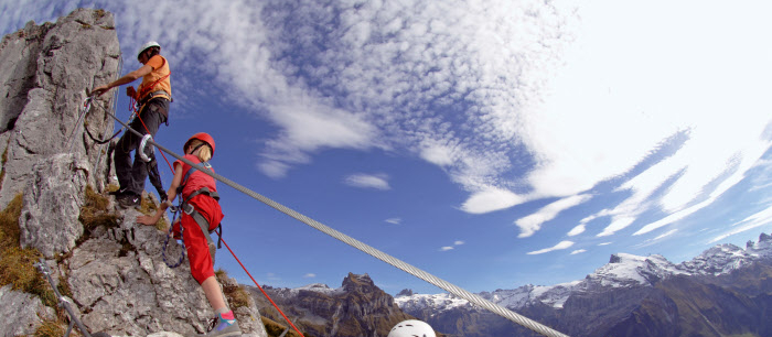 Ferrata Klettersteig Chäligang – s vodopádem po boku